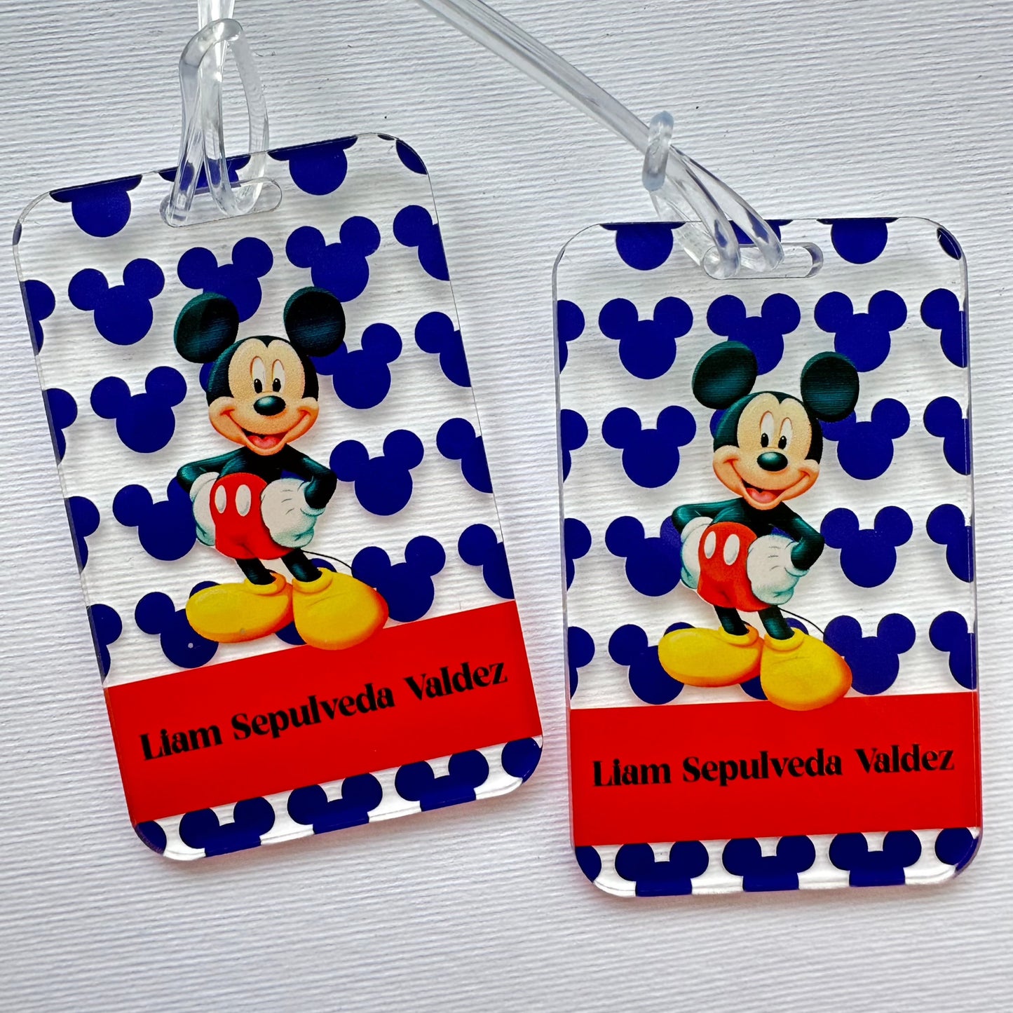 Tags Acrilico o PVC Mickey