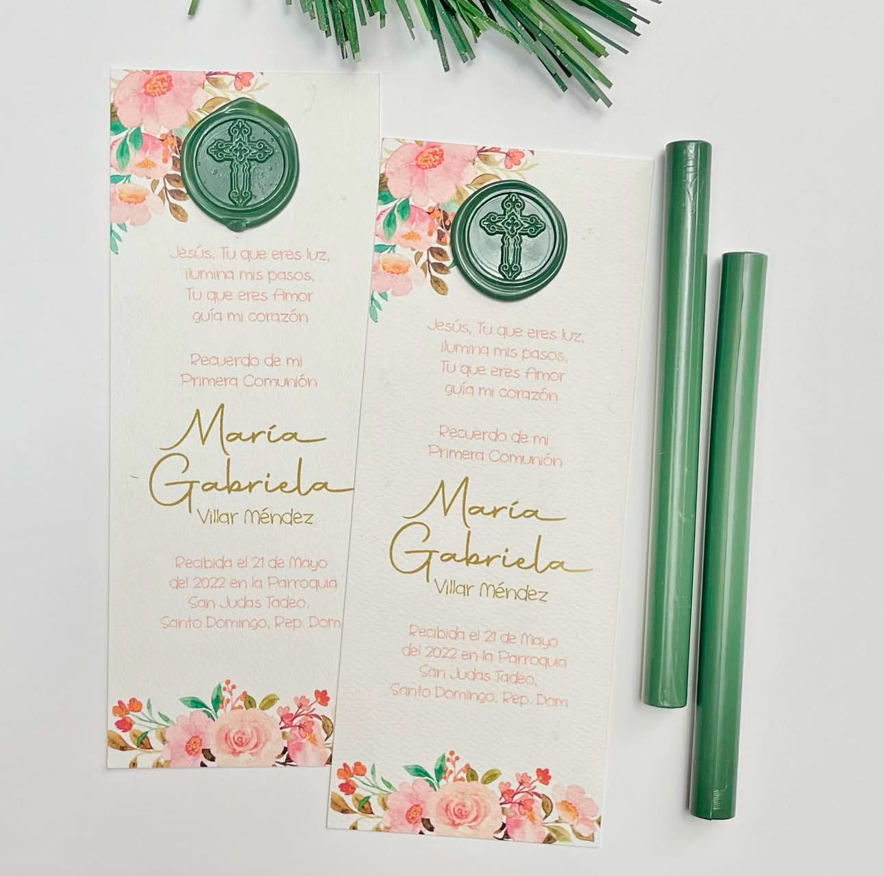 Recordatorio Sello Cera