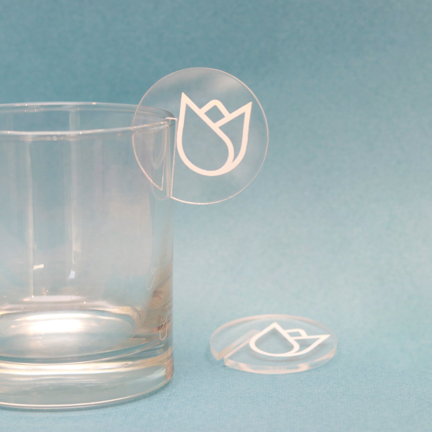 Identificador Acrilico para Vaso o Copa