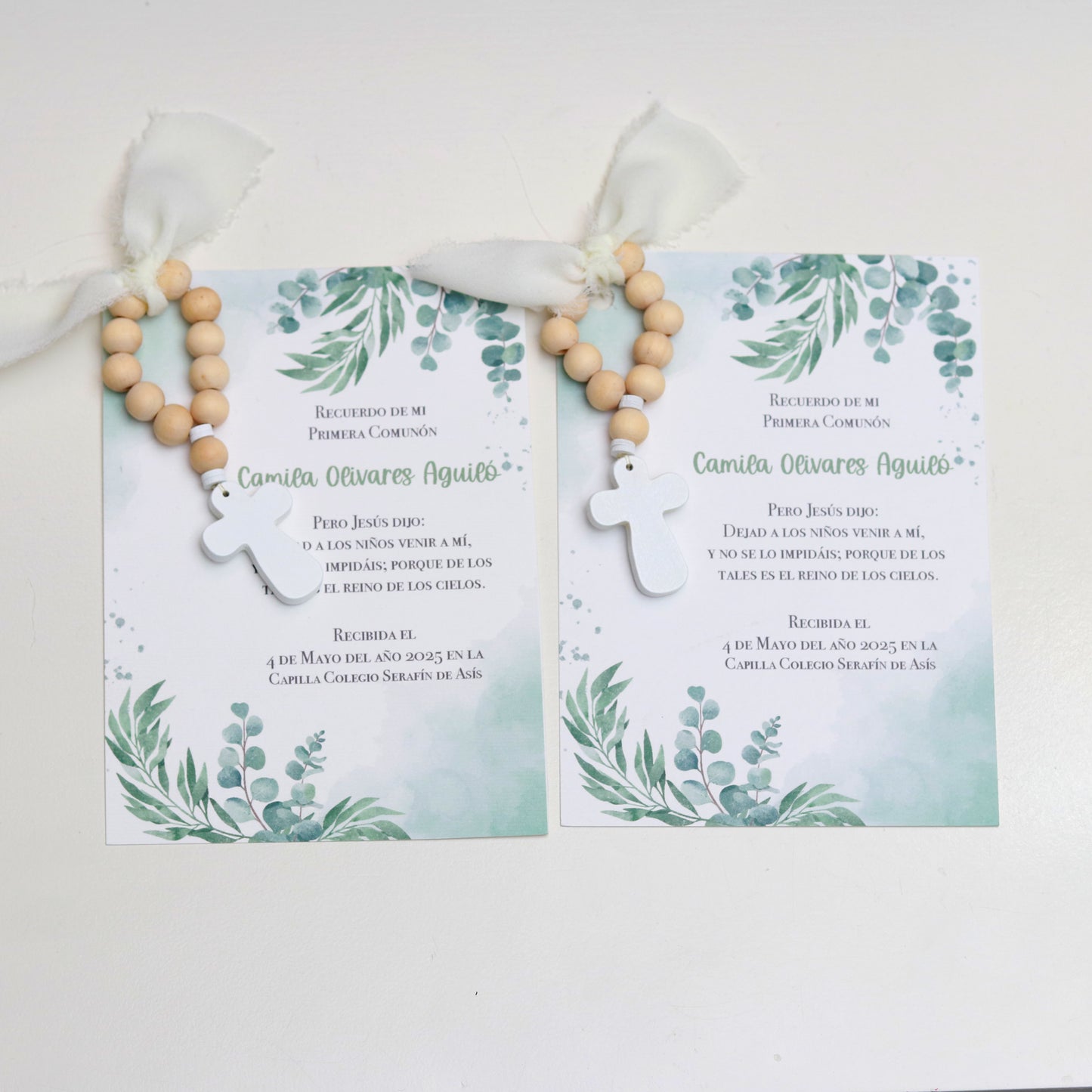 Recordatorio Rosario Madera