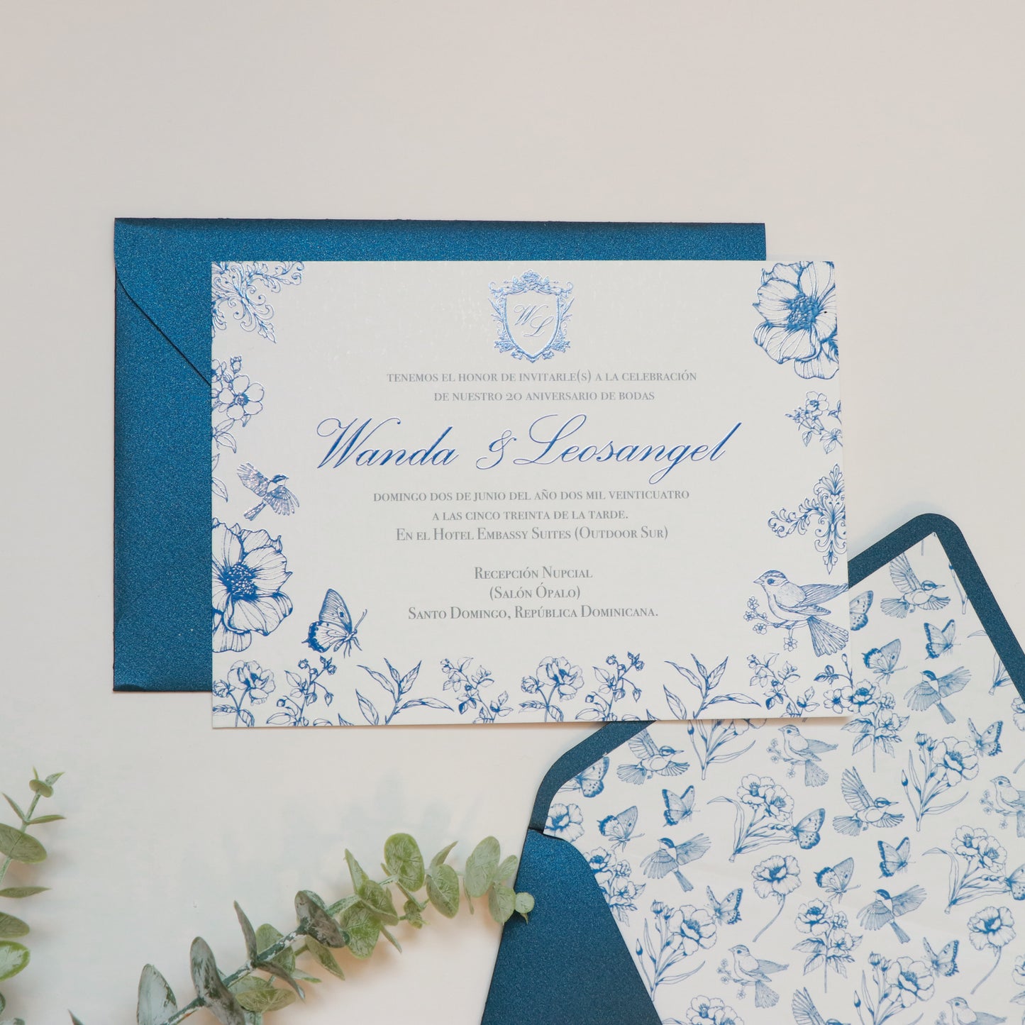 Invitación Chinoserie