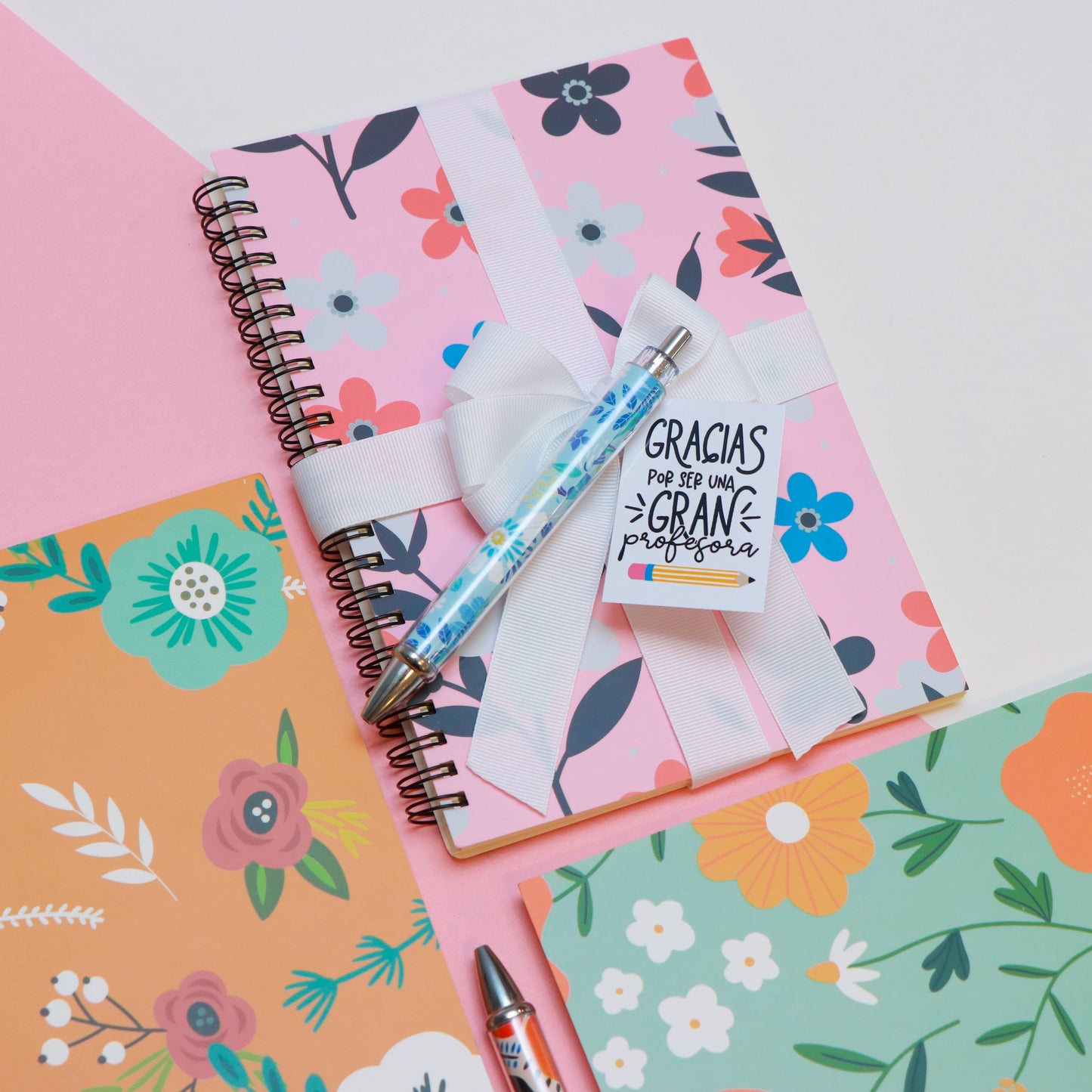 Libretas Flores Blooming y Lapicero
