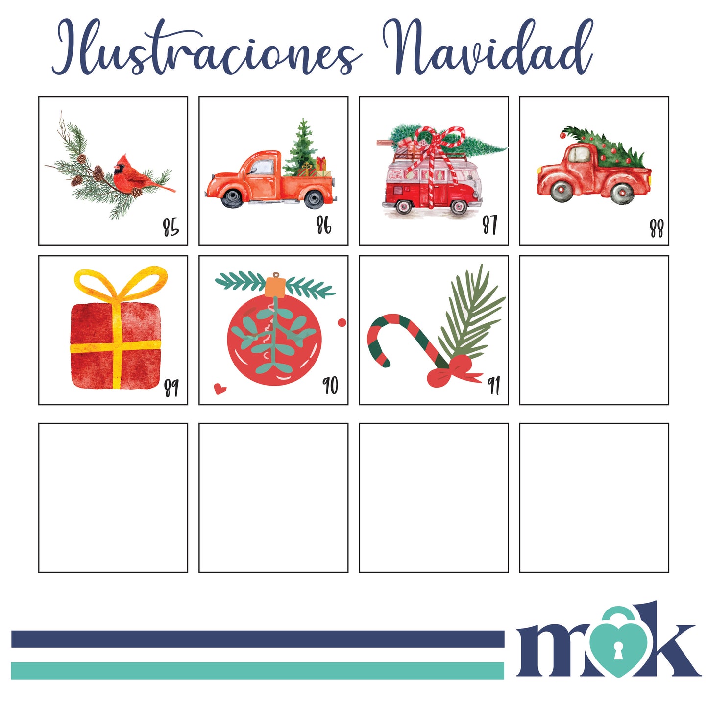 Diseños Papeleria , Ornamentos, Hogar Navidad