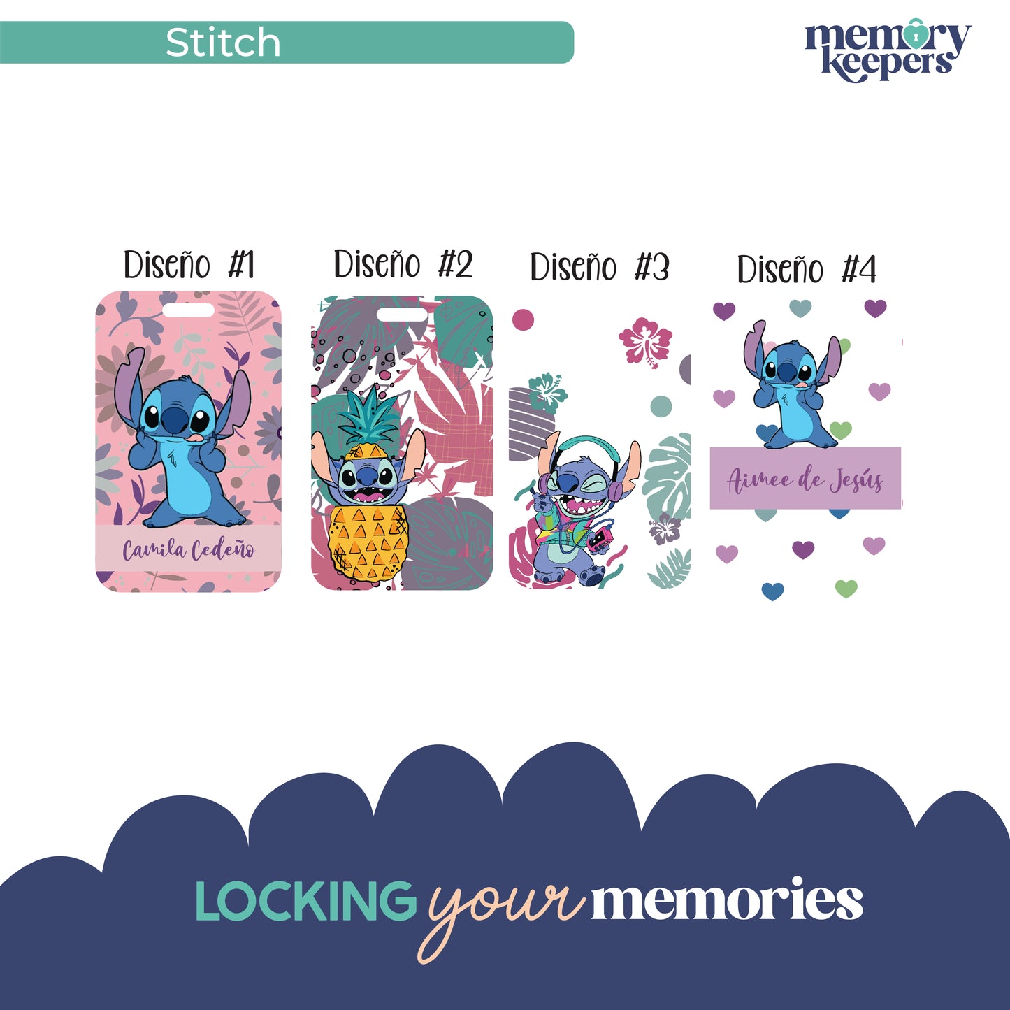 Tags Acrilico o PVC Stitch
