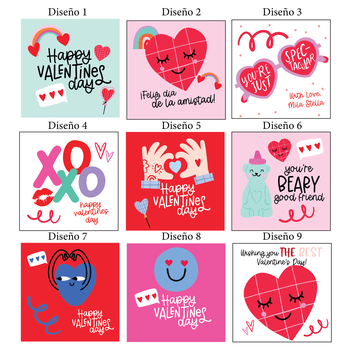 Tarjetas Personalizados San Valentin