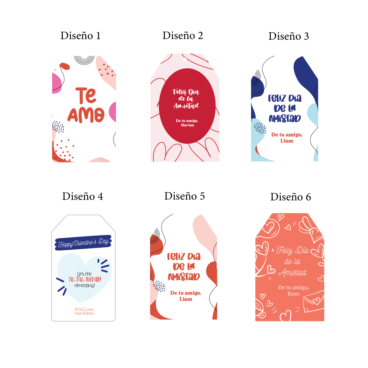 Tags Personalizados San Valentin