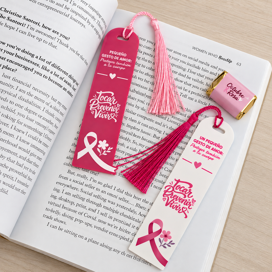 Marcador de Libro : Tocar, Prevenir, Vivir