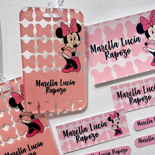 Tags Acrilico o PVC Minnie