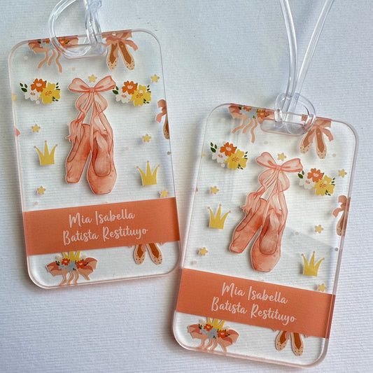 Tags Acrilico o PVC Ballerina