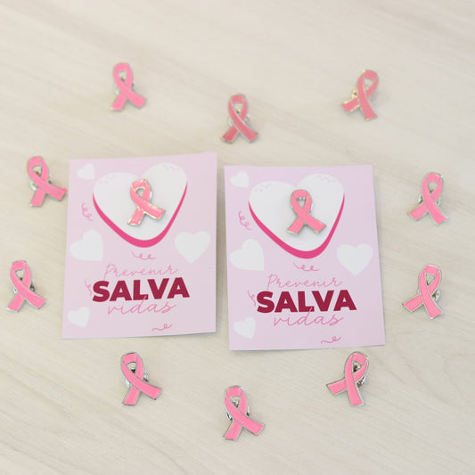 Pin Lazo Octubre Rosa