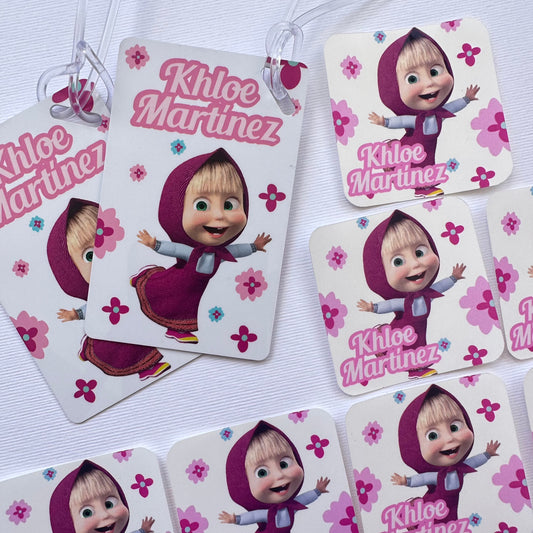 Tags Acrilico o PVC  Masha