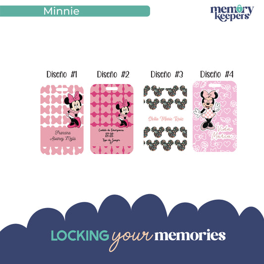 Tags Acrilico o PVC Minnie